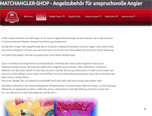 Tablet Screenshot of matchanglershop.de